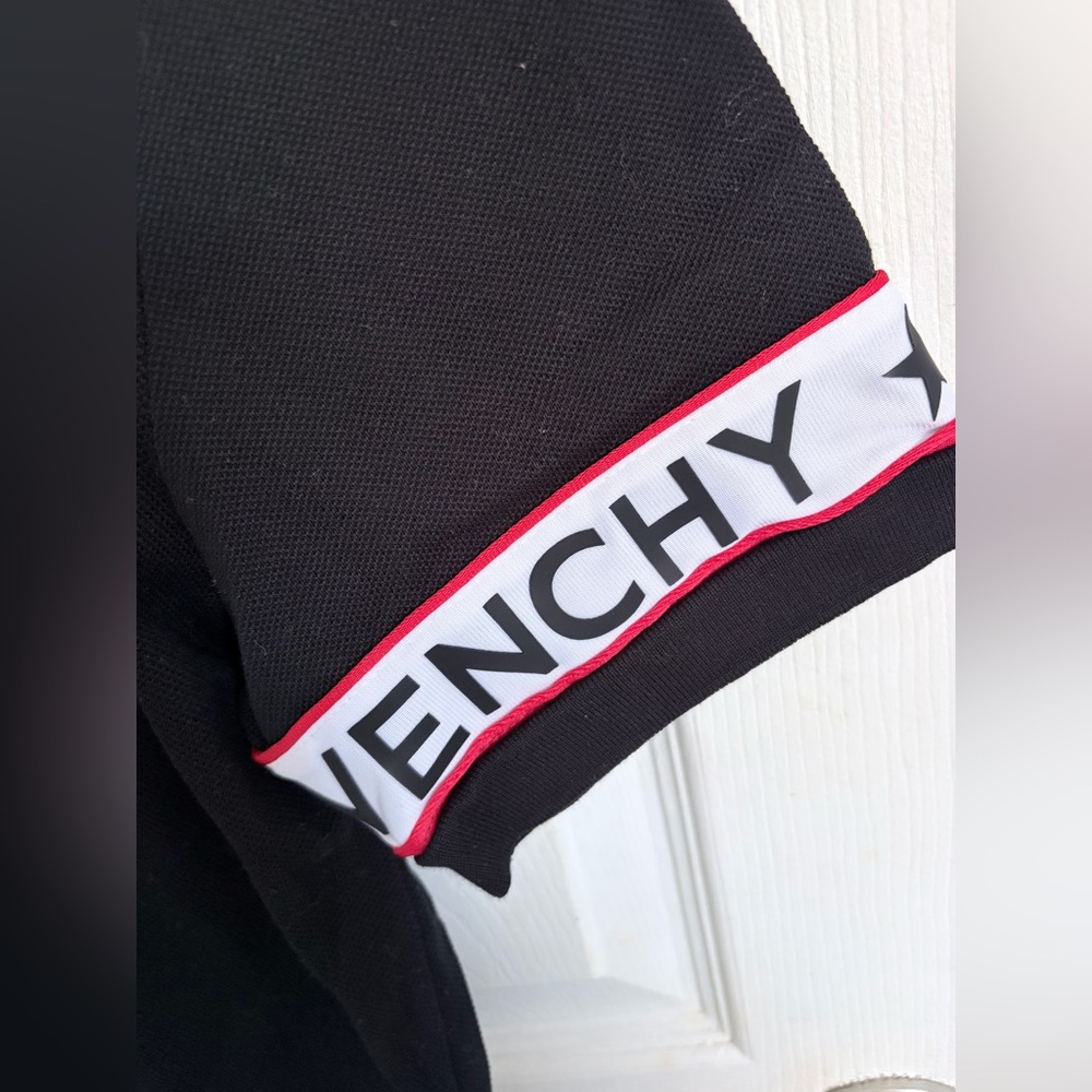 Authentic Men's Givenchy Black Polo with Logo Accents M - Picture 3 of 5